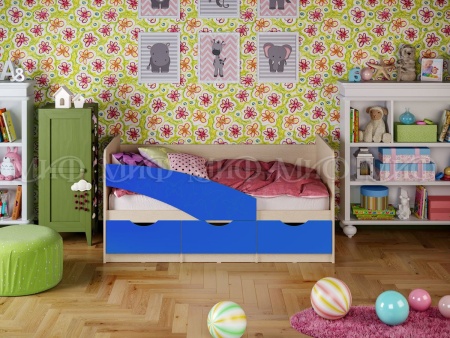 Детская Кровать Бабочки/Разные Цвета
